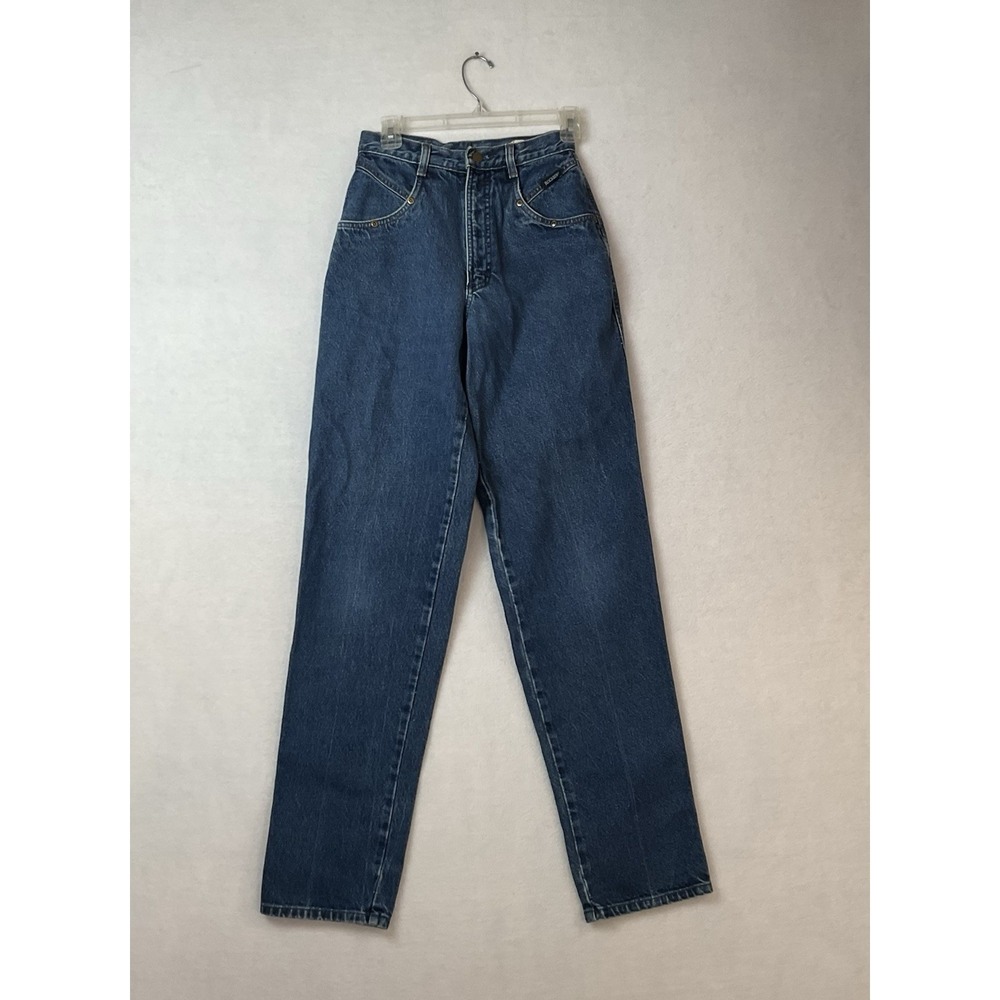 Rockies Rocky Mountain Jeans Womens 7/28 Blue Denim Western Cowgirl High Rise